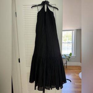 Dissh black linen dress